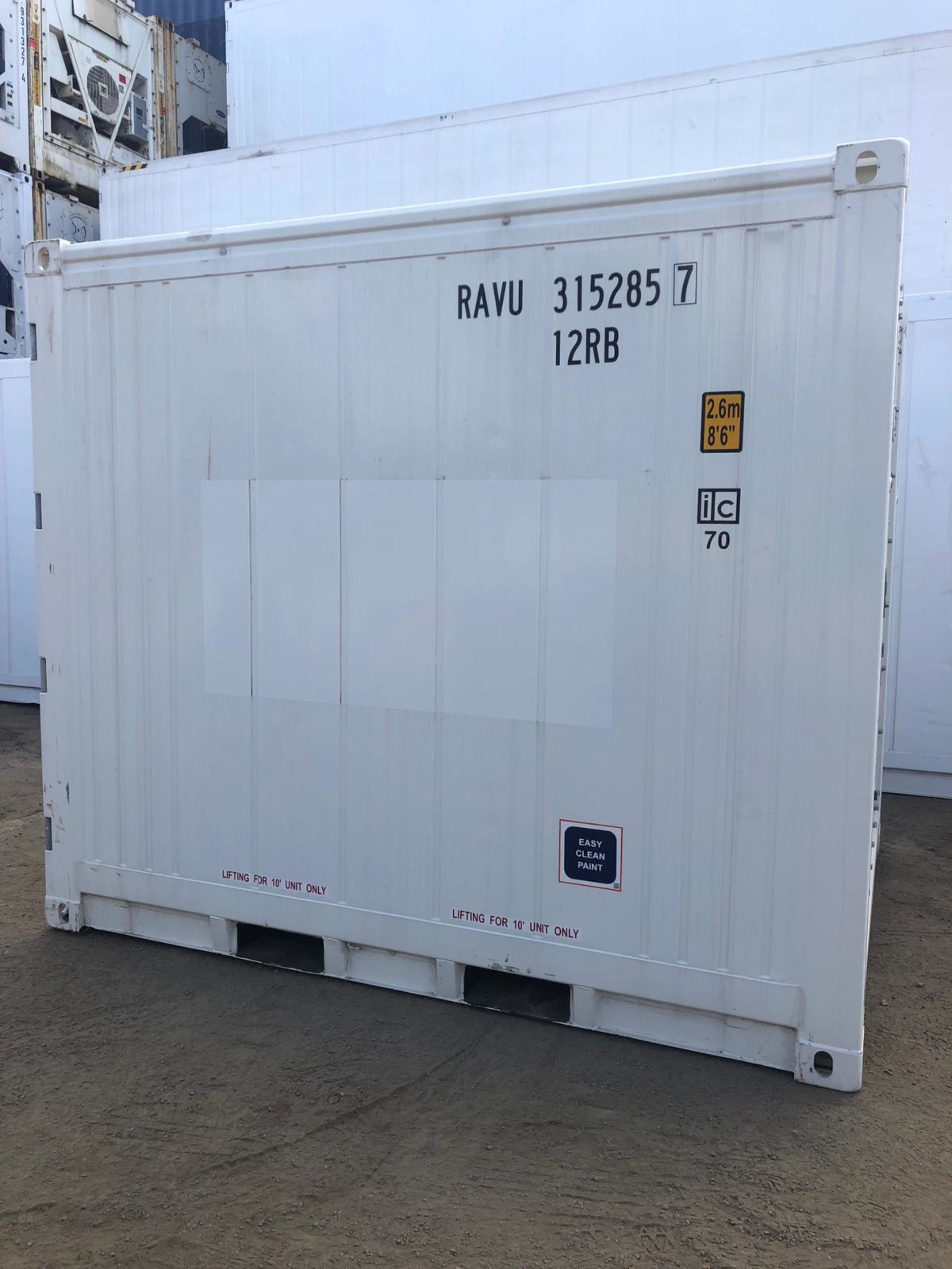 10' Refrigerated Container (SUPER FREEZER) - RAVA Group Container Services